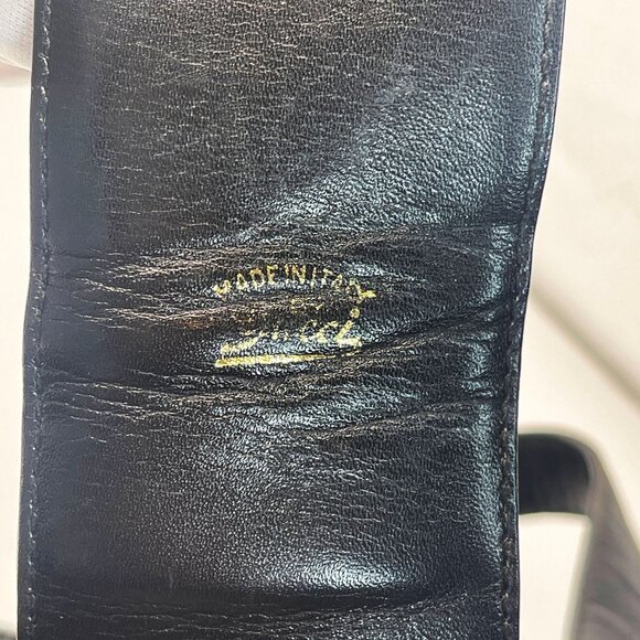 Authentic GUCCI Ophidia Logo Leather Vintage Shoulder Bag Purse Black - Picture 8 of 12